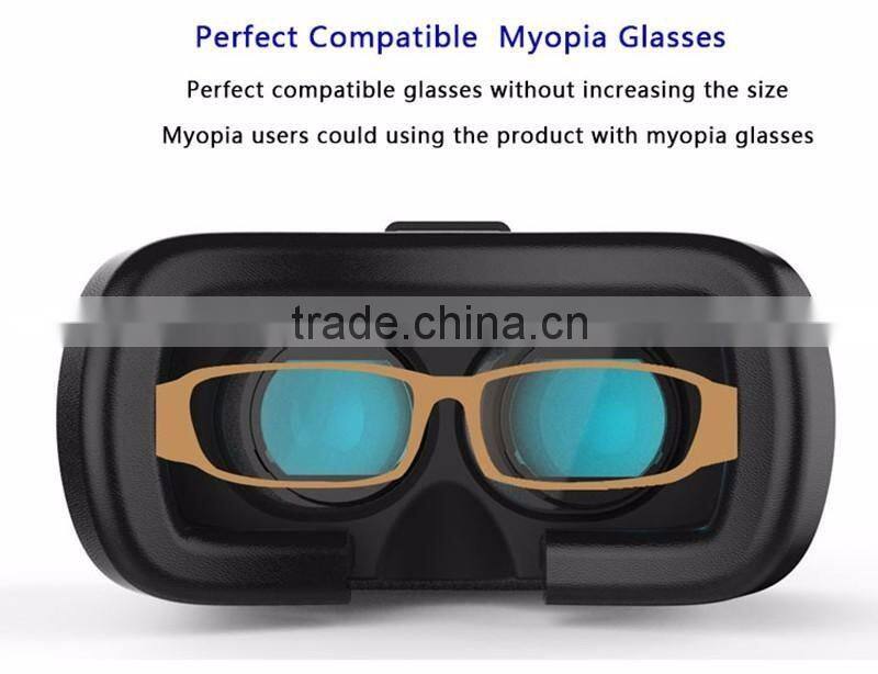 Google Cardboard Headmount VR BOX Version VR Virtual Reality 3D Glasses for Smartphone + Bluetooth Remote Controller