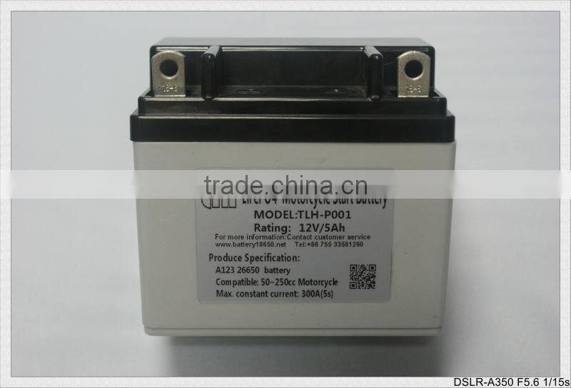 By A123 cell 30c discharge 12v li-ion battery for car starting