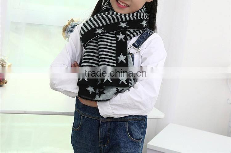 Knitted wool fabric kids scarf wholesale
