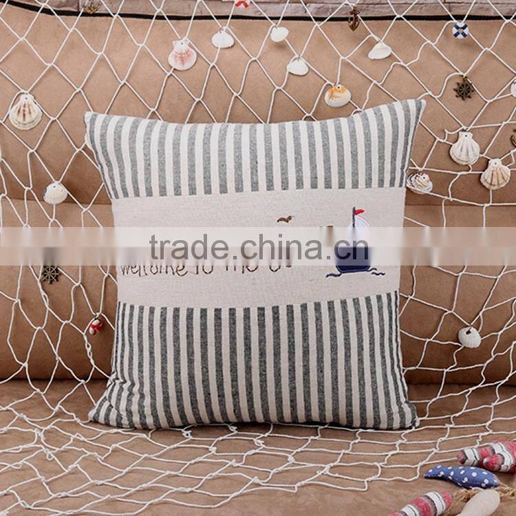 2015 Cotton and linen europeanism ocean series digital printing car hold pillow cushion for leaning on sofa sets