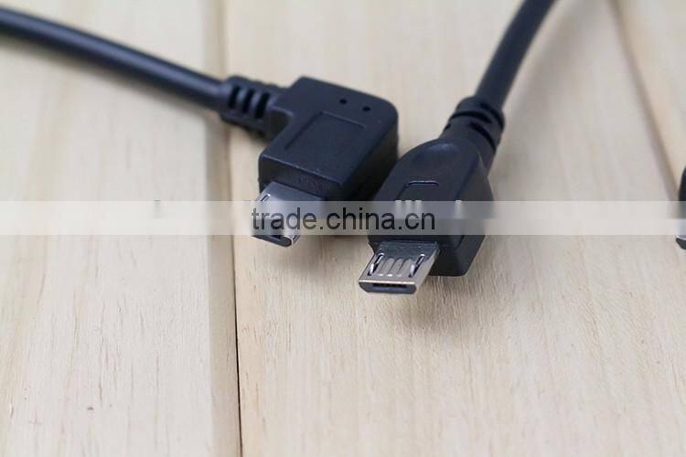 Right Angle Micro USB Host OTG Adapter Cable for Samsung Galaxy Tab 4 3 10.1 8.0