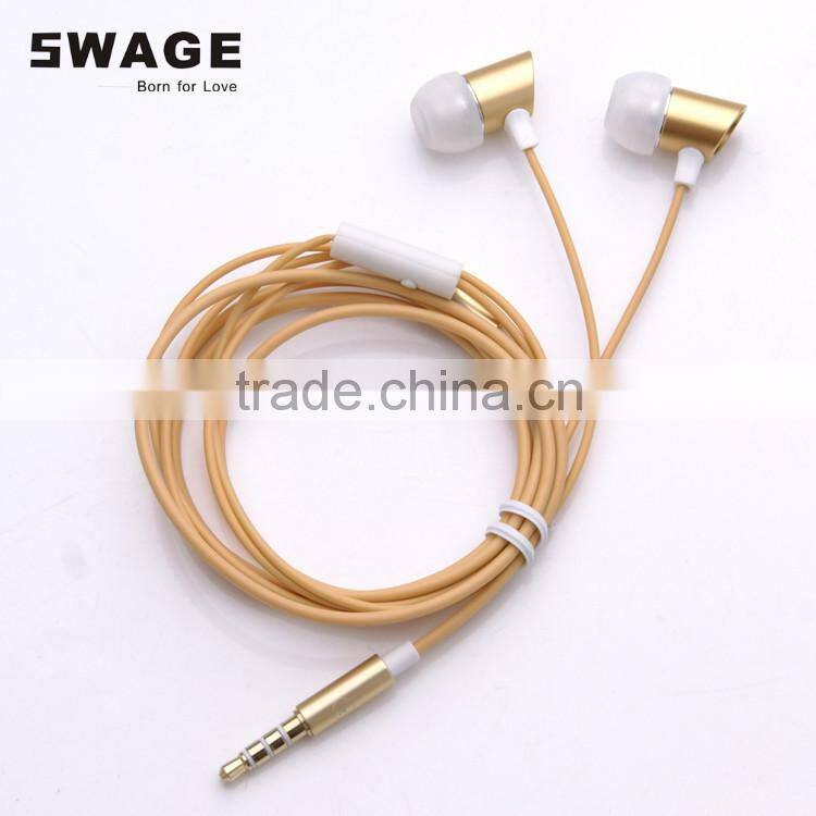 PH-ED10 High-end sound performance comfortable GOLDEN in-ear headphone metal earphones