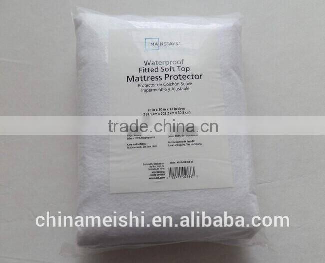 New Arrival High Quality low price 100% cotton plain PU waterproof Mattress Cover