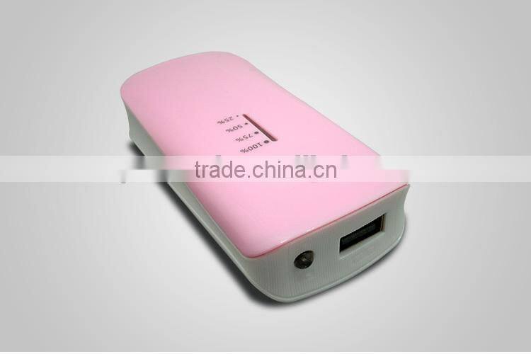 Real full capacity 6000mah mobile phone power bank charger with power indicator