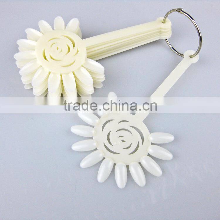 120 color chart Nail Polish Display Color Chart False Palette Practice Clear/White