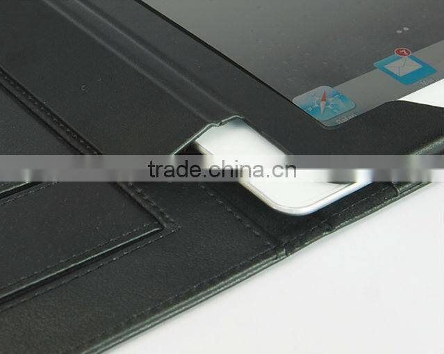 fashionable design pu leather flip cover pouch case for ipad 5