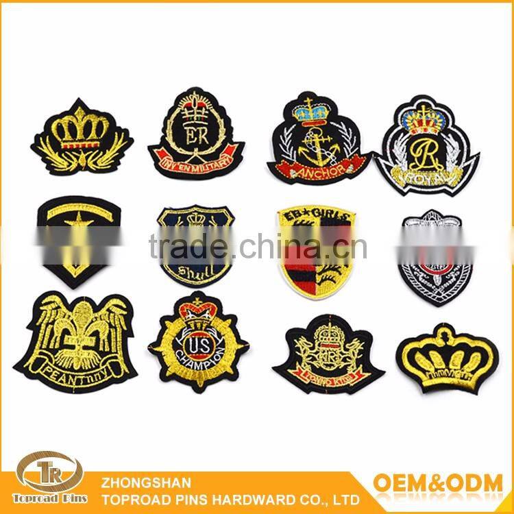 Embroidered patches logo custom diy decorative sew on embroidery patches for clothing