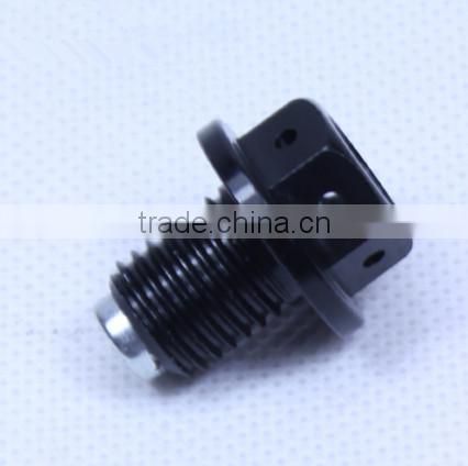 high quality aluminum cnc oil tank bolts with magnet