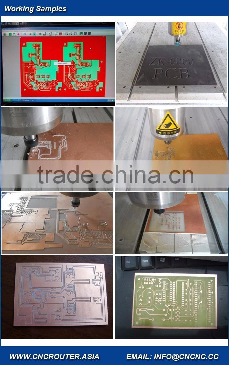 Desktop Small PCB Engraving Drilling And Milling Machine CNC Router 600*600mm With CE OEM Available ZK-6060