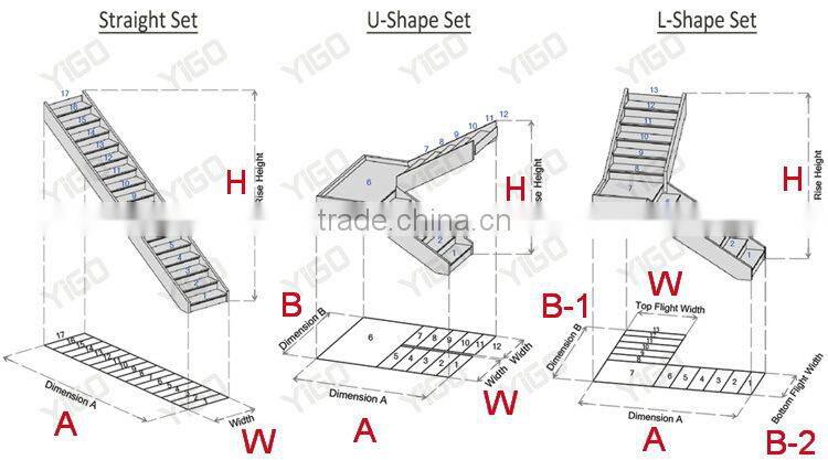 floating stairs with stainless stringer/indoor iron staircase
