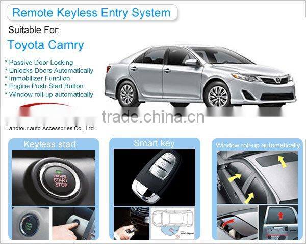 Security passive keyless entry system for 2012 Camry