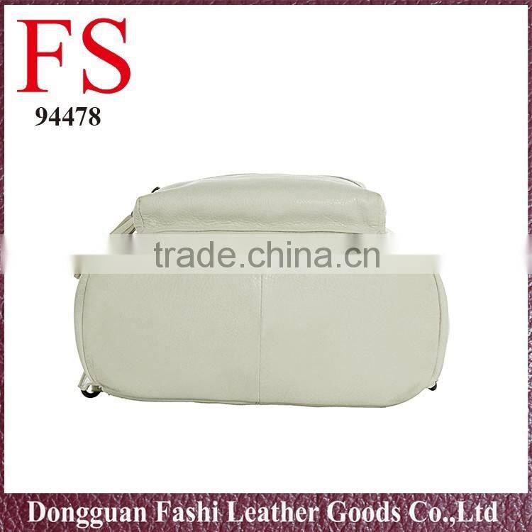 Hiking new genuine leather backpack for school girls