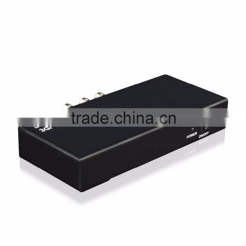 Transfer 1 SDI signal to 4 4 PORTS SDI splitter 1X4