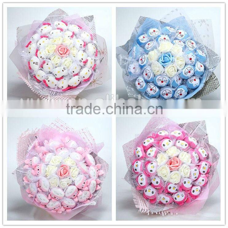 novelty hello kitty flower bouquet wedding gift