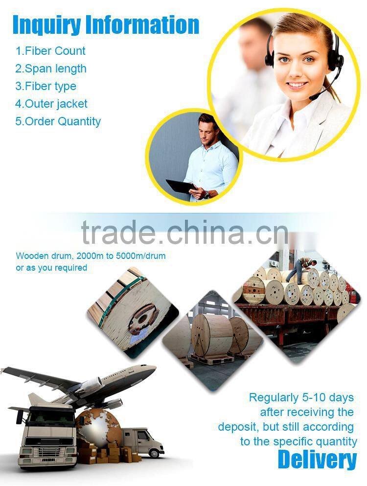 Fiber optic cable aerial/ duct cable 36 core