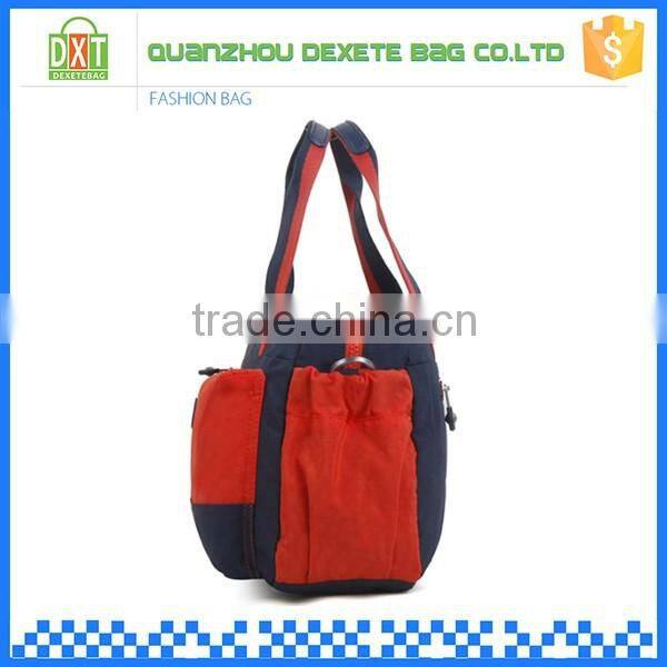 Newest design waterproof polyester colorful customized logo travel bag small