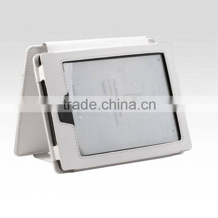 Book style Leather Case for kobo aura hd,Stand Leather case for kobo aura hd