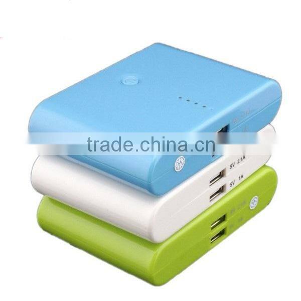 12000mAh mobile power bank, dual USB port mobile power bank for iphone power supply