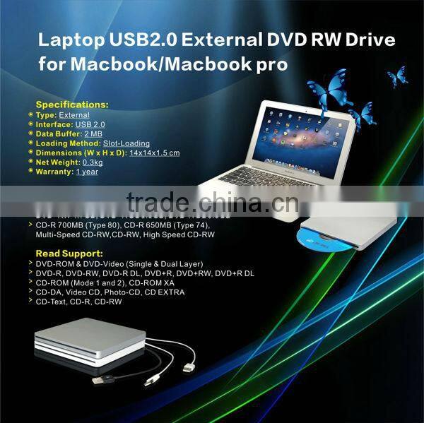 USB2.0 External Multi-bluray reader DVD RW 4X BD ROM CA10N