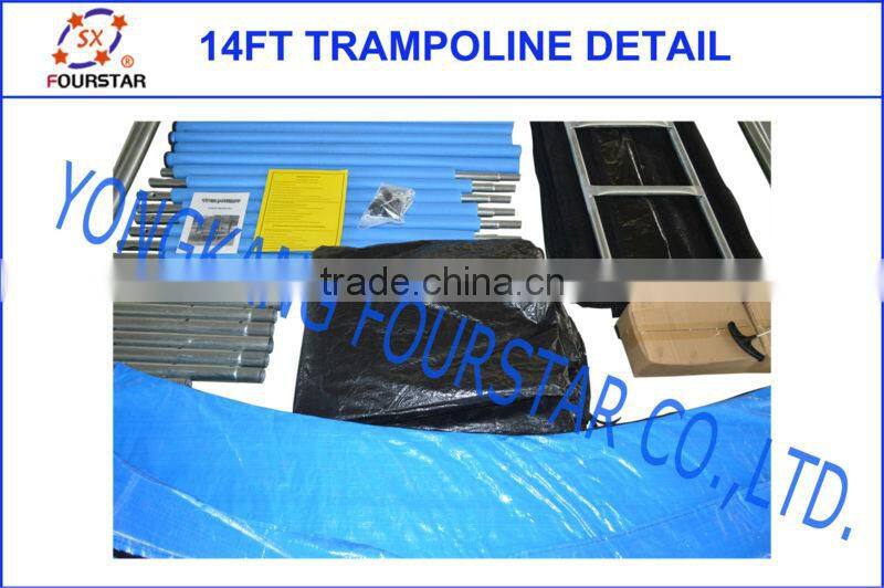 indoor for kids trampoline with colourful spring cover