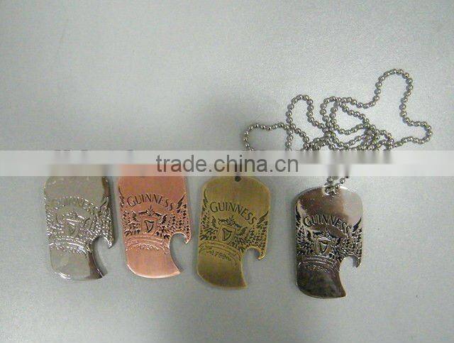 engraved dog tag, custom pet tag, dog tag with bottle opener