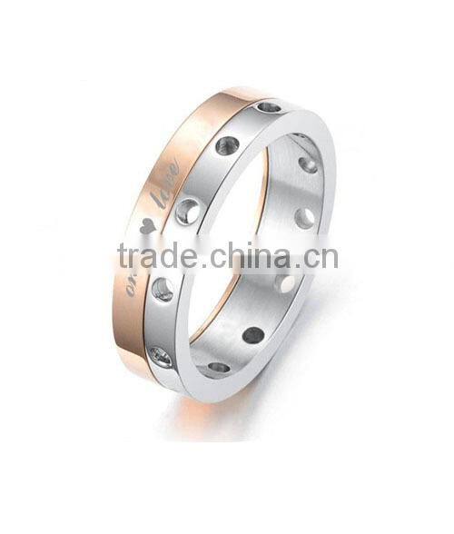 Stainless Steel Polished hot sell LOVE Ring