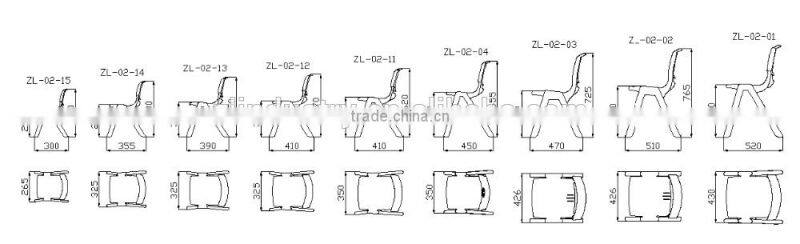 Yellow plastic adirondack chair