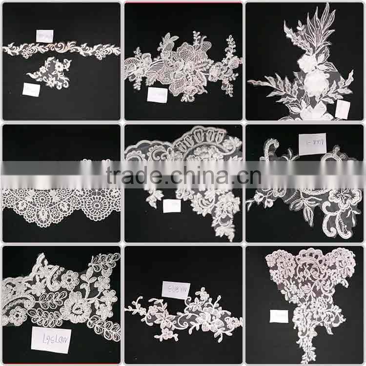 Fashion decorative french lace fabric for wedding dress wholesale China