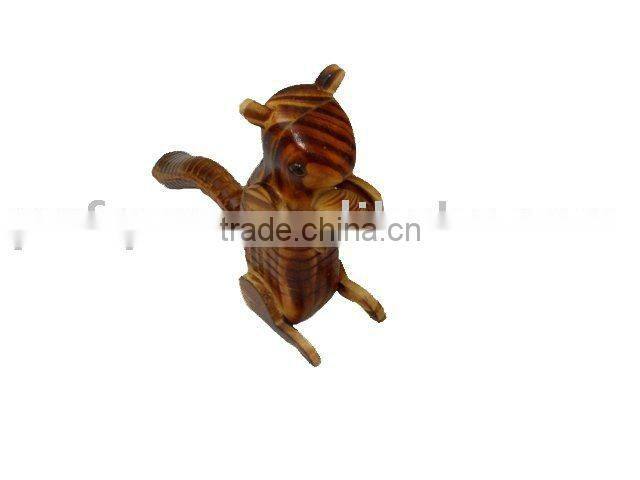 Wooden squirrel for decoration,animal toy
