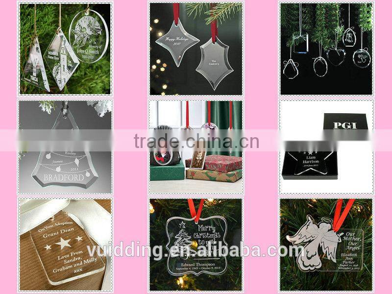 Hanging Glass Arch Shape Ornaments For Christmas Tree Decor