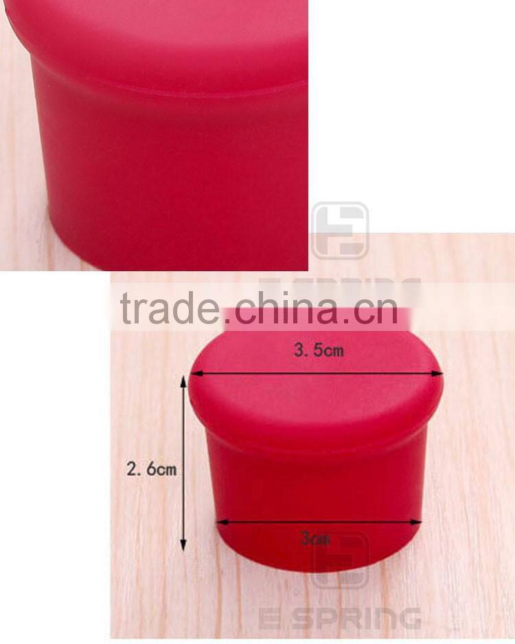 Wholesale soft bottle cork with customer logo silicone bottle stopper