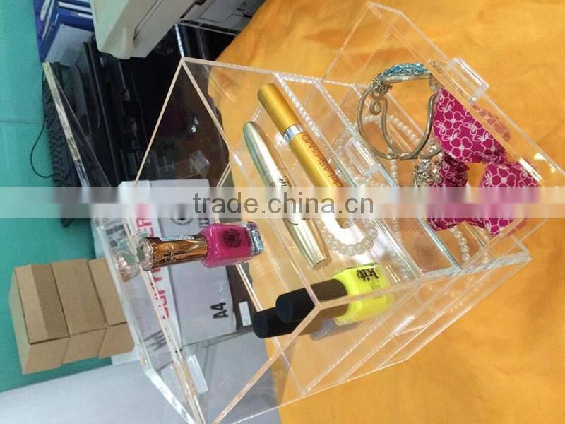 acrylic cosmetic organizer with drawers