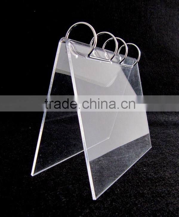 2016 cute desktop calendar with acrylic stand