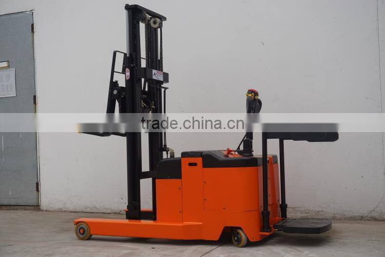 new 2.0ton electric narrow aisle reach stacker