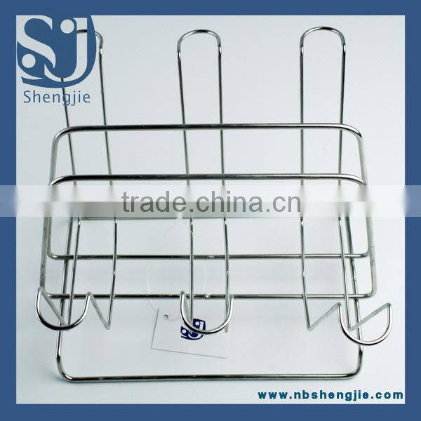 Trade Assurance Stainless steel double dish rack, cutlery storage rack, drain rack