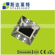 Green Energy Power red 4led road side reflective road stud