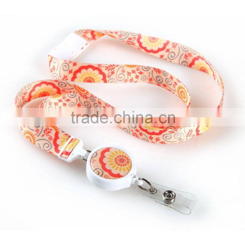 custom whistle lanyard for id card holder/fancy badge holder lanyard