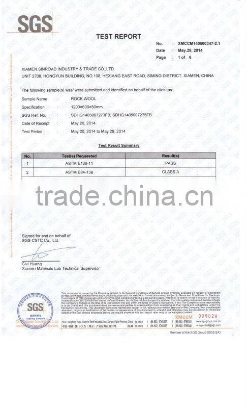 Glass wool construction project