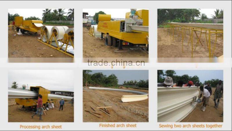 Arch roof roll forming machine