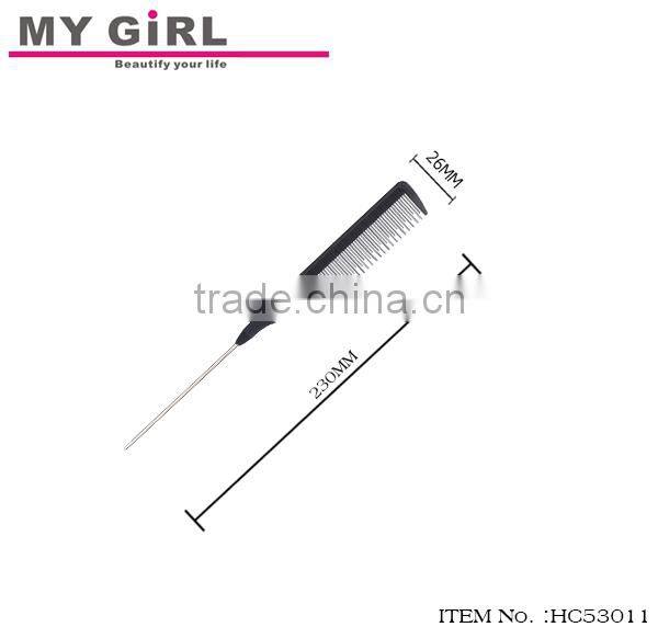 MY GIRL 2016 new arrival cheap durable professional salon comb rat tail antistatic carbon fiber comb set