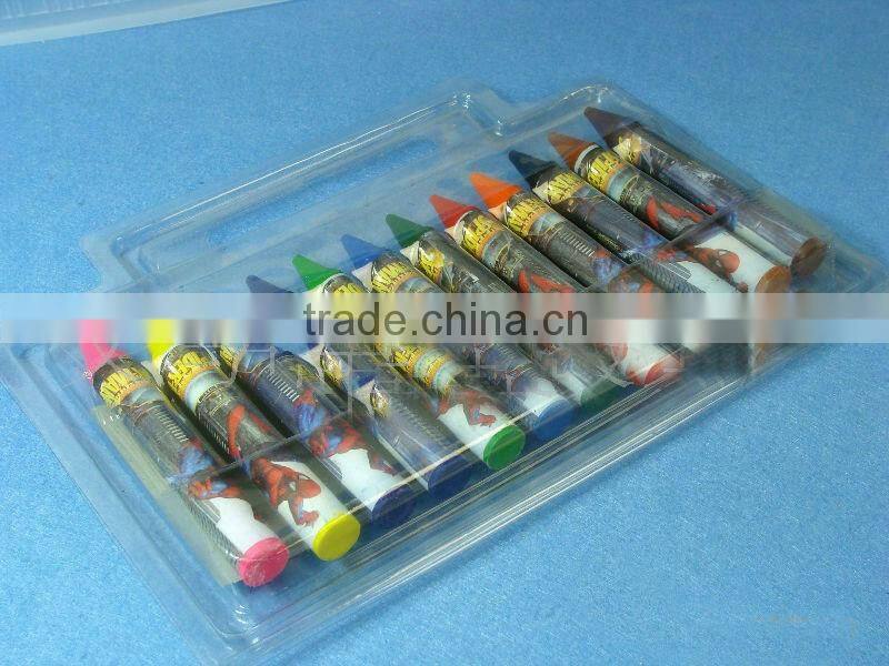 12 large crayon Display box crayons cardboard crayon box