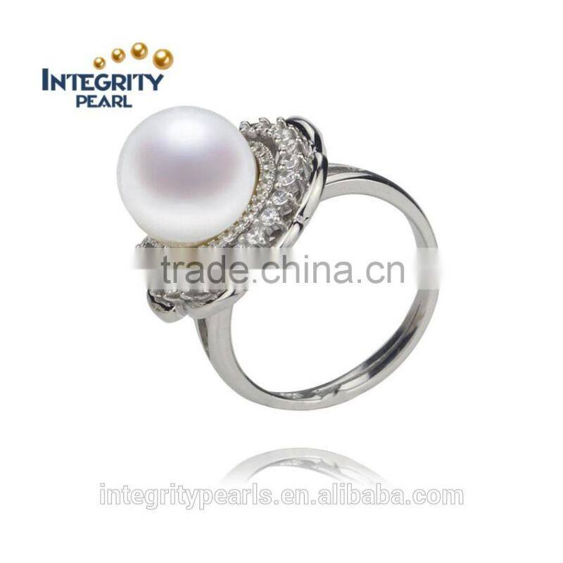 925 stering silver AA 7.5 - 8 mm freshwater pearl ring