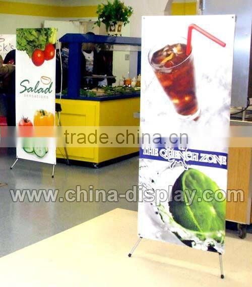 Table top mini display stand X banner