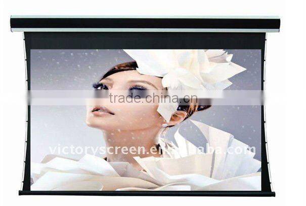 tubular motor tension projection screen