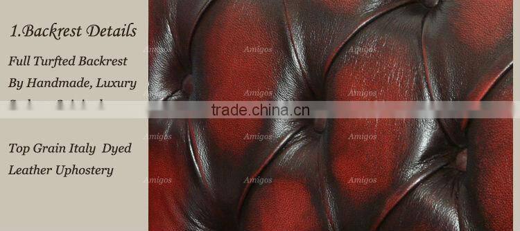 Oxblood Red Chesterfield Sofa