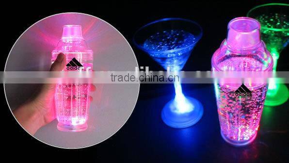 fashion design 300ml christmas decoration led wine shaker