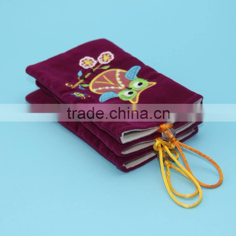 Wholesale lot Grey Velvet Pouches Jewelry Bags With Draws