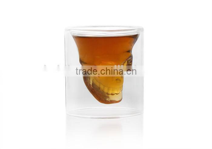 Double layer glass cup