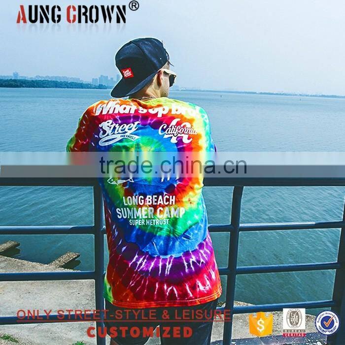 Multicolored Oversized T shirt Print Custom Logo New Style Made In China