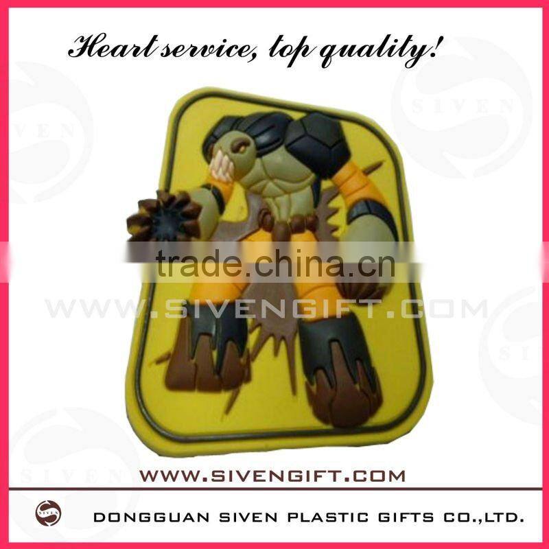 pvc soft rubber 3 d fridge magnet